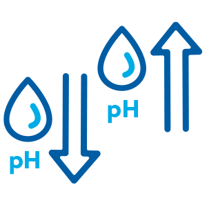 Increase or decrease pH levels